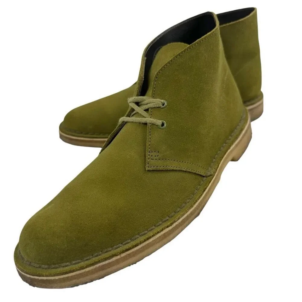 Clark’s Green Suede Leather Chukka Boots Men’s Size 8.5M